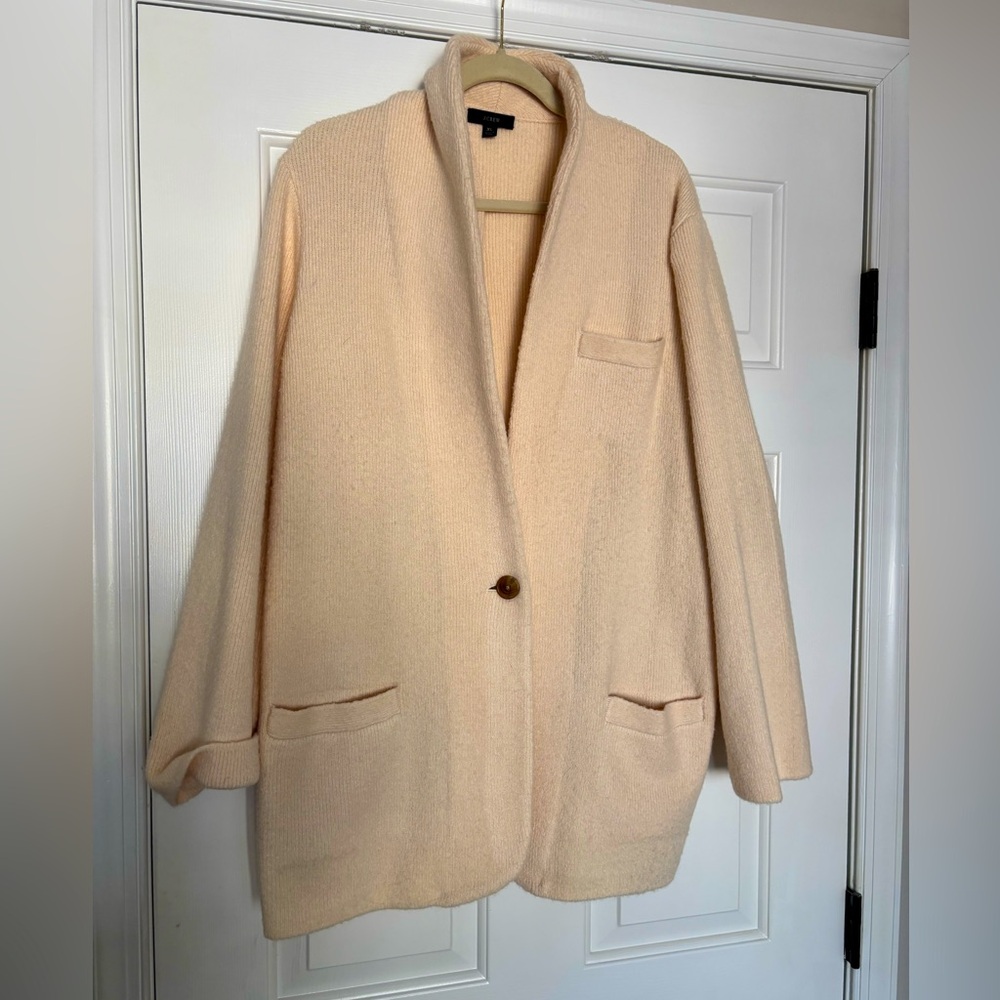 J. CREW sweater jacket one button